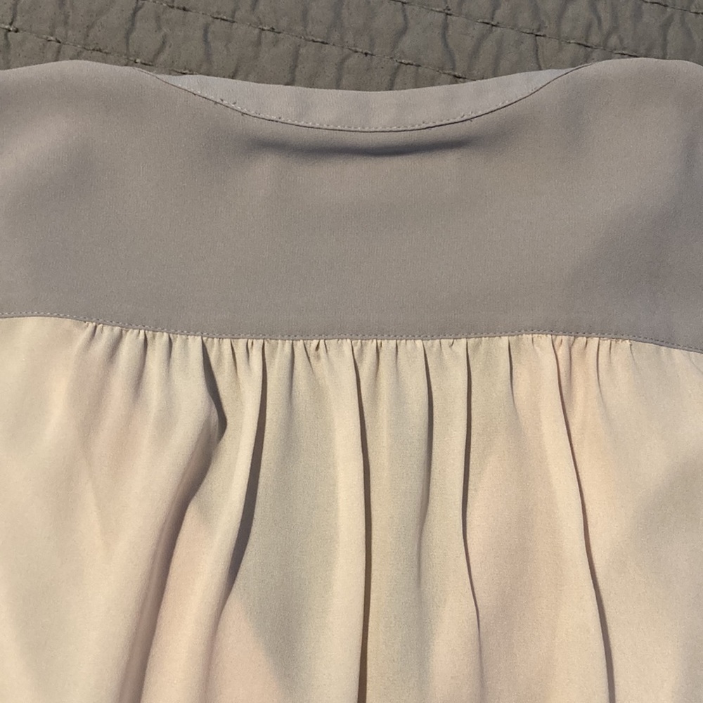LOFT Color Block Button Placket Shell, EUC, XXSP - Picture 3 of 6